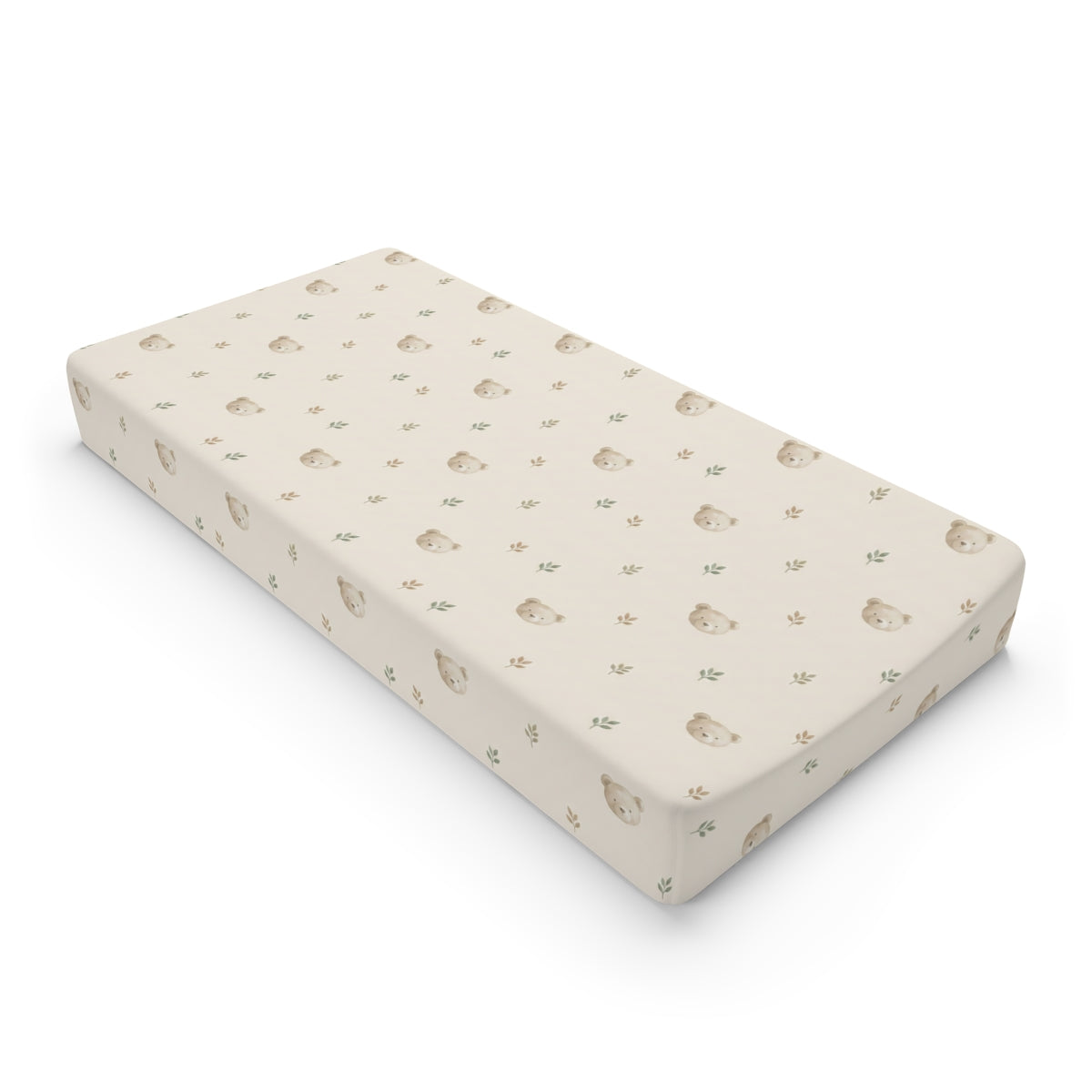 The Calm Bear Changing Pad Cover -  Soft Fitted Nursery Cover