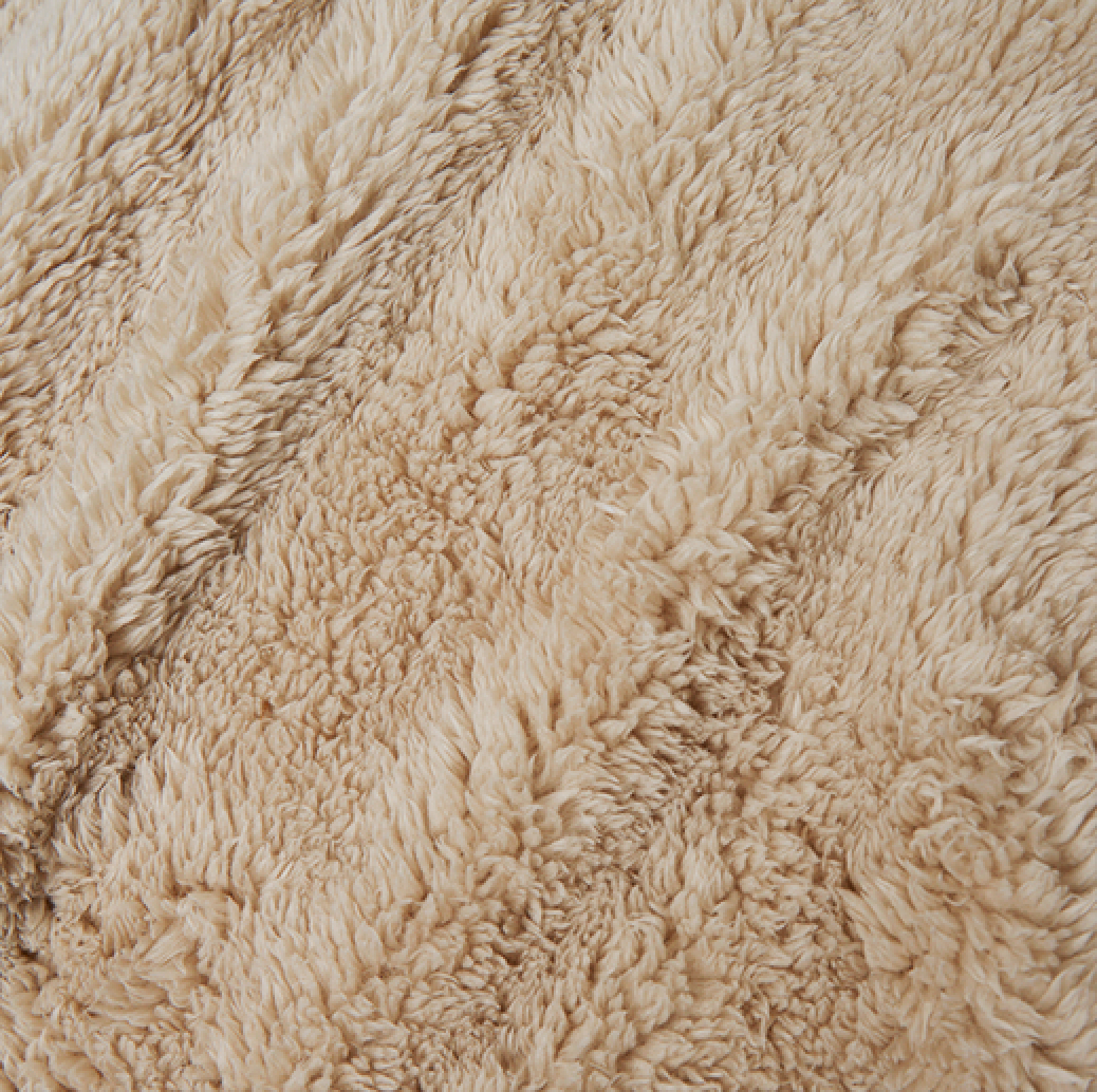Serene Beige Cozy Sherpa Blanket