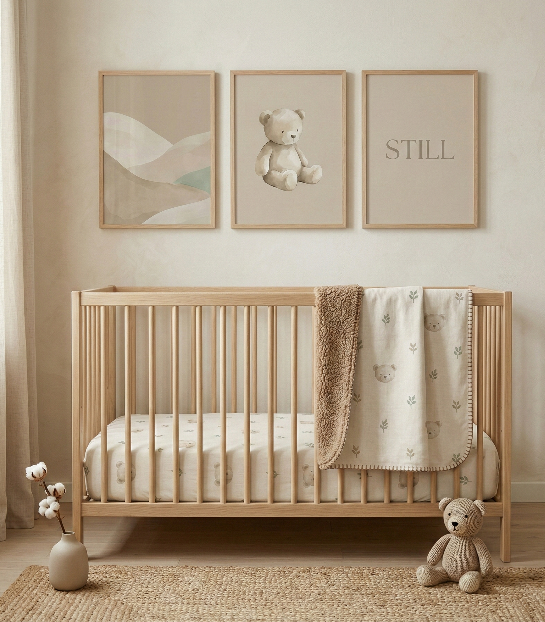 Serene Beige Cozy Sherpa Blanket