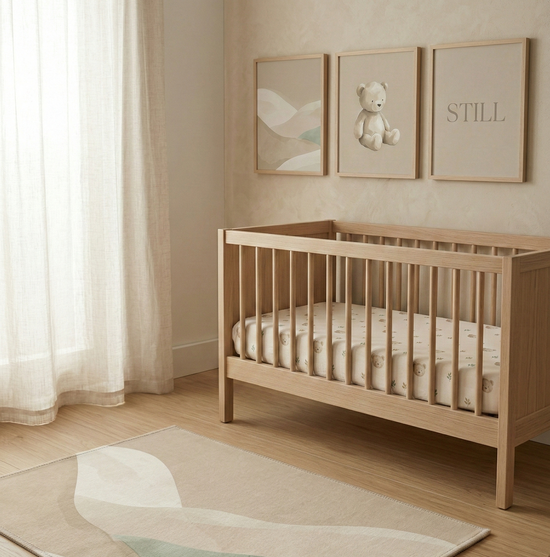 The Serene Desert Wave Area Rug