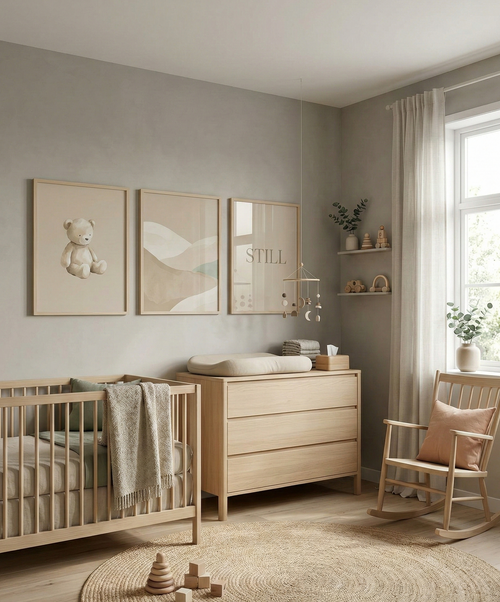 Calm Nursery Set x 3 - Wall Art Posters