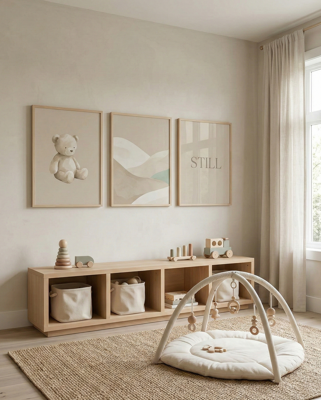 Quiet Bear – Nursery Wall Art Poster